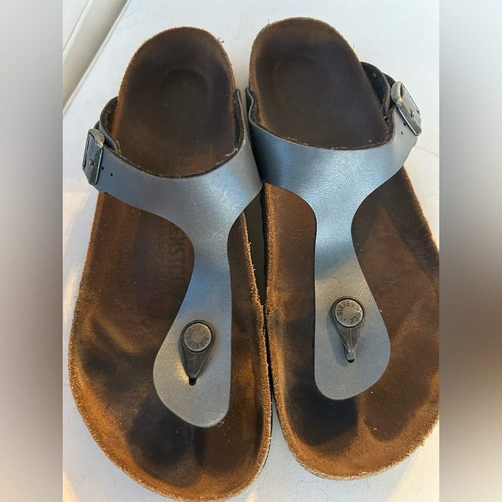 Birkenstock Gizeh sandal, color Ice Pearl Onyx